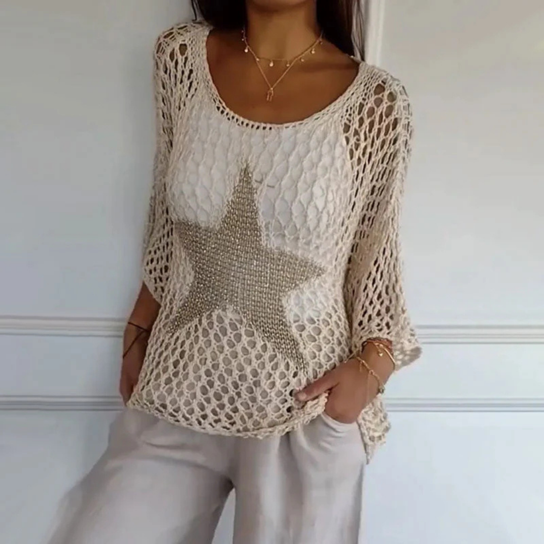 Levoire | Haut À Col Rond En Tricot Pour - Femmes - Stylise Abricot