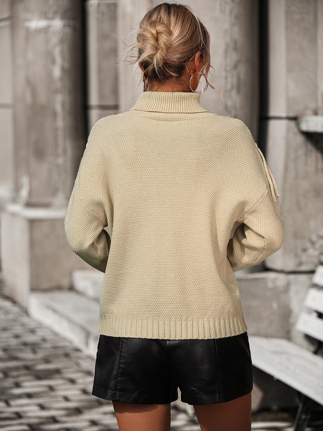 Levoire | Mykete Combinaison Col Roulé Chemise À Manches Longues Et Franges