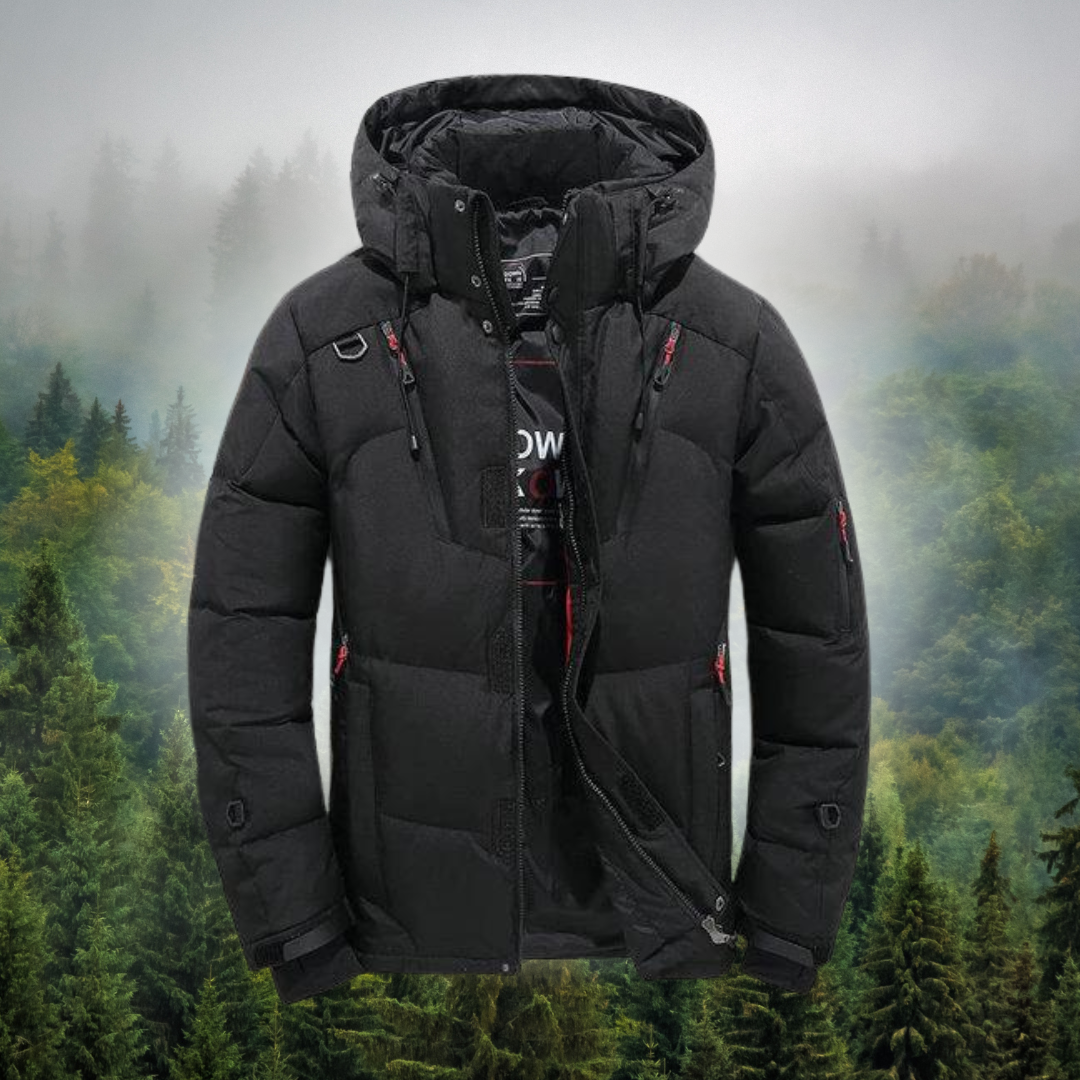 Levoire | Parka Avec Manchons, Capuche Amovible Noir