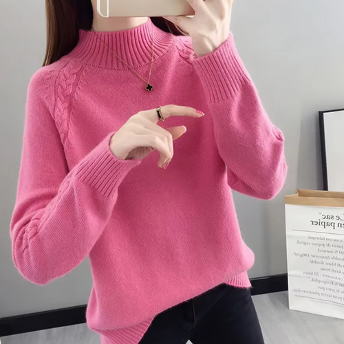 Levoire | Pull à col montant Pull Femme Détails du motif en cable