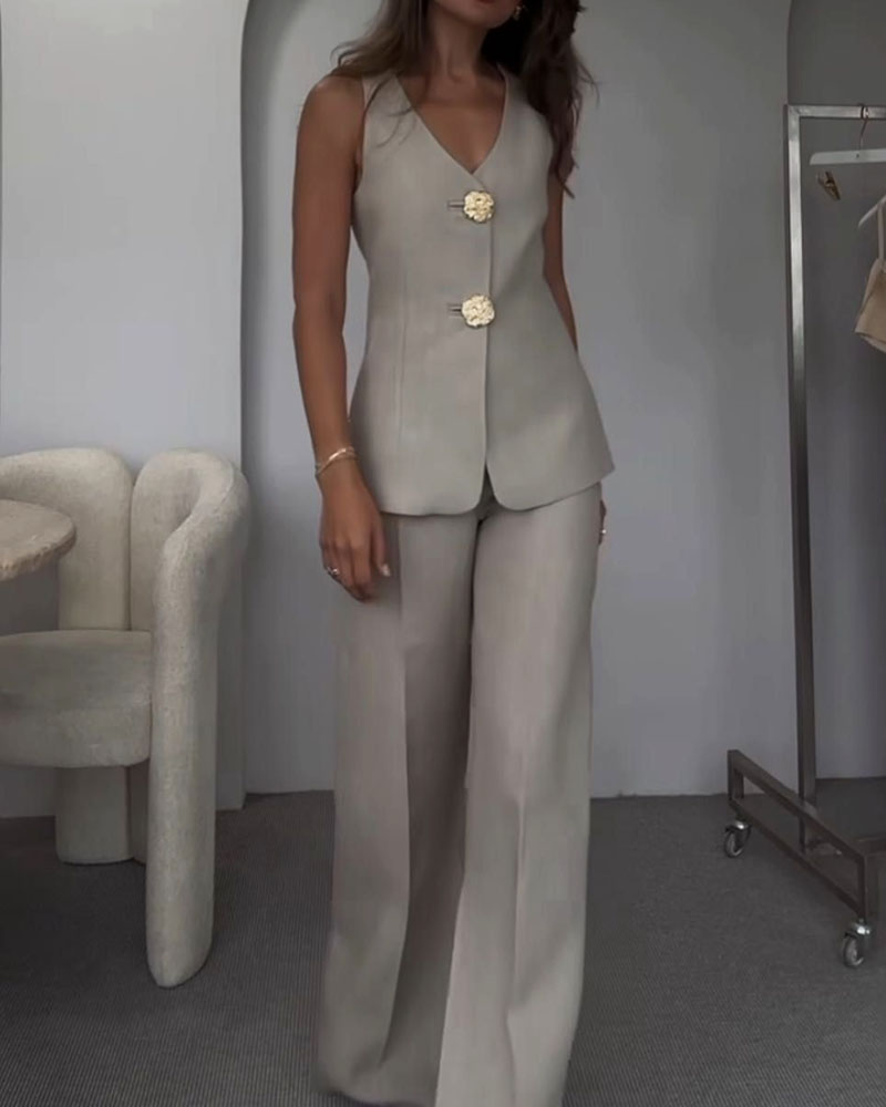 Levoire | Robe à col carré Gris