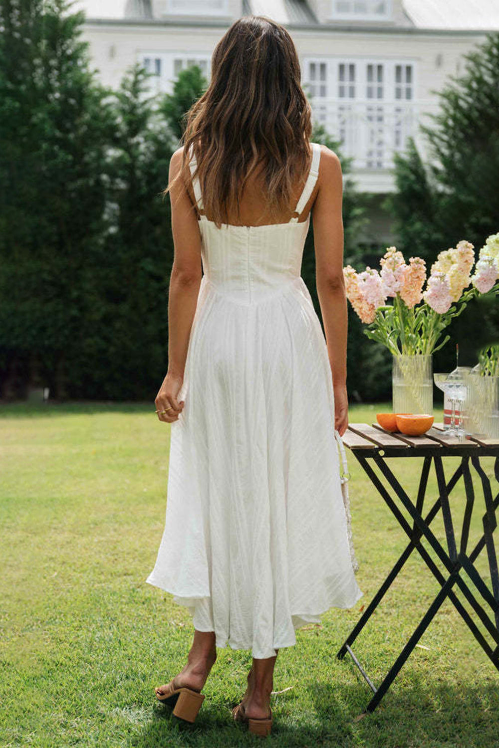 Levoire | Robe Cami Sans Manches À Décolleté Carré Avec Larges Bretelles