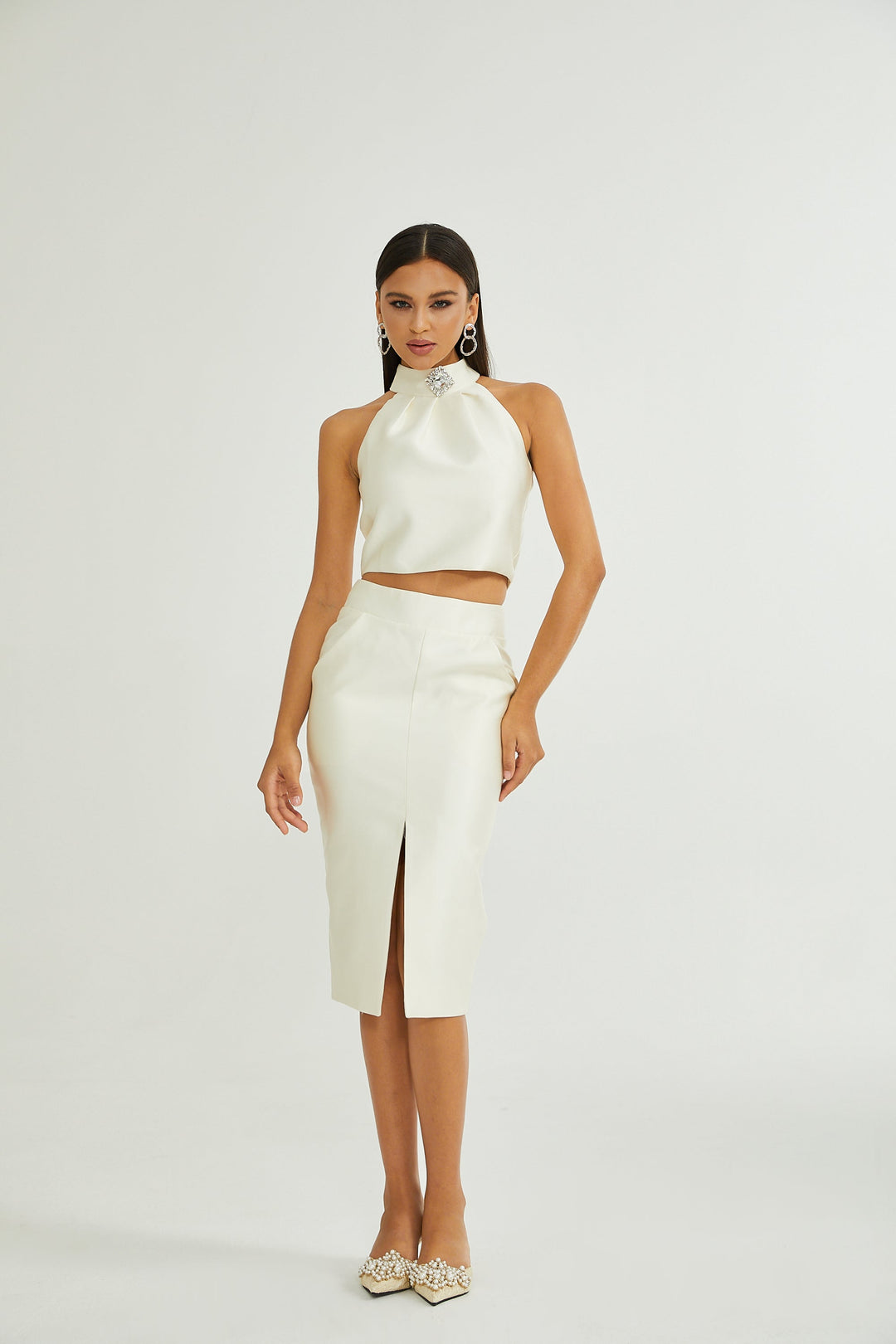 Levoire | Ensemble Coordonné Haut Blanc & Jupe