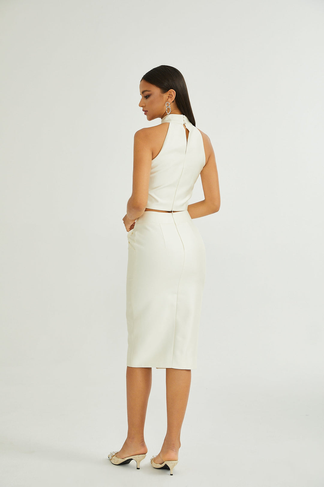 Levoire | Ensemble Coordonné Haut Blanc & Jupe