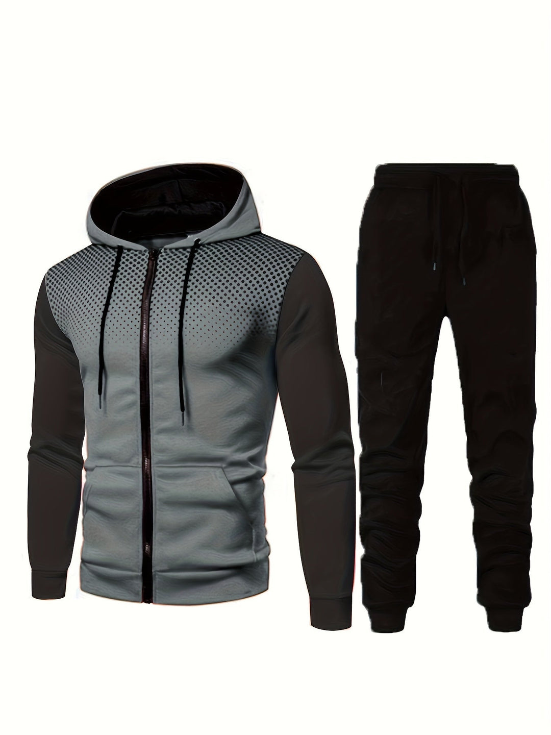 Levoire | Ensemble De Survêtement Pour Homme 2 Pièces Avec Sweat À Capuche Et Pantalon De Jogging gris