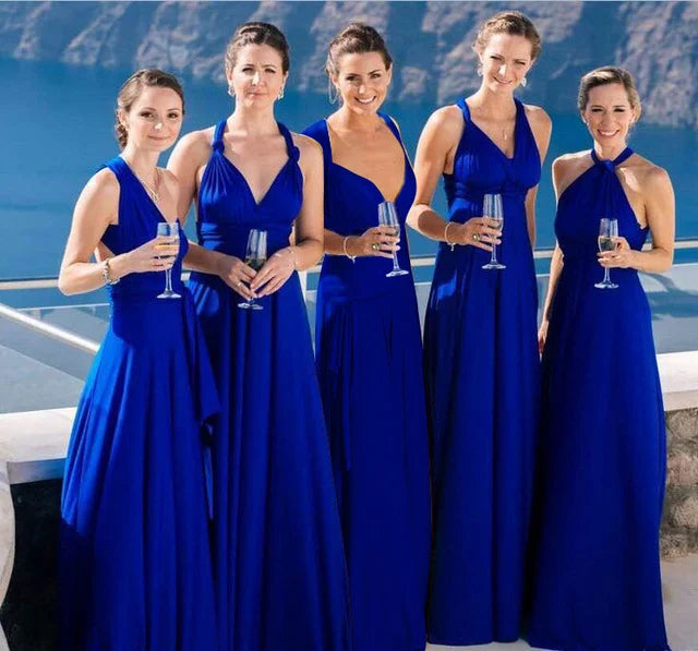 Levoire | Robe portefeuille à bretelles Bleu
