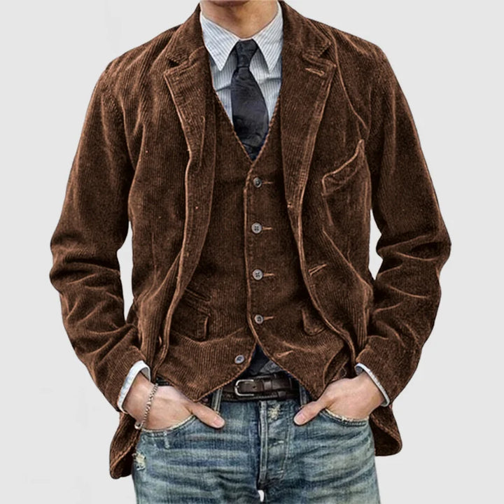 Levoire | Blazer Et Gilet De Vendanges Braun