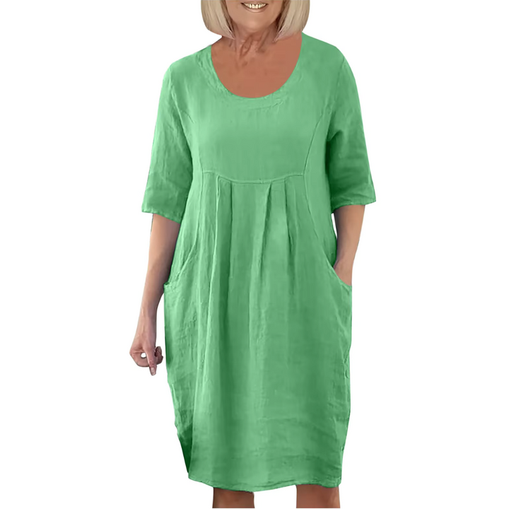 Levoire | Robe Élégante Légère Vert