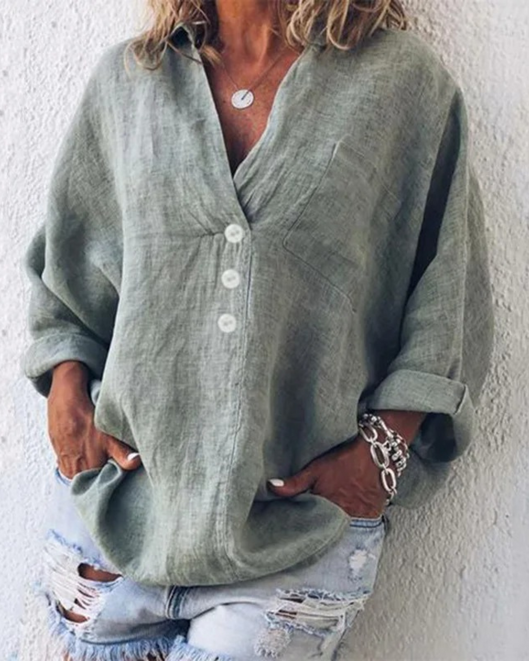 Levoire | BLOUSE AU STYLE IBIZA Vert