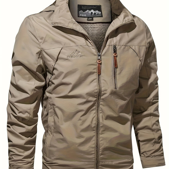 Levoire | Veste De Plein Air Softshell Pour Hommes Avec Capuche Couleur kaki
