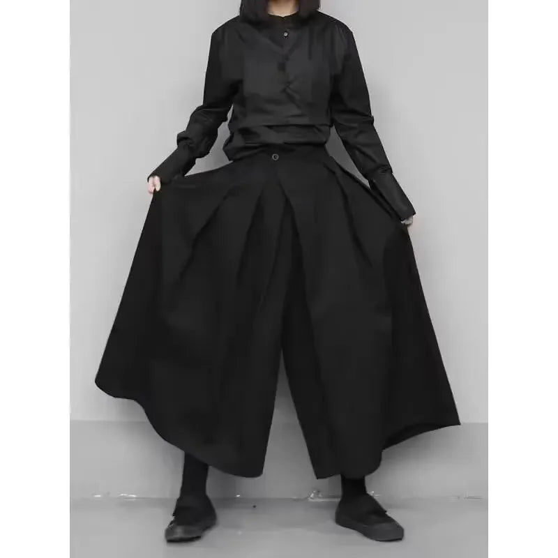 Levoire | Pantalon Taille Haute Avec Jambe Large Et Unie