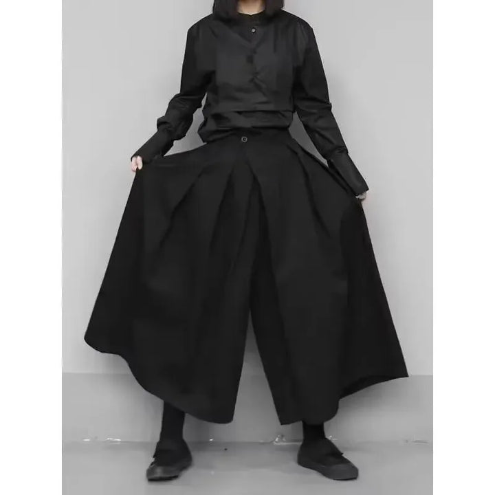 Levoire | Pantalon Taille Haute Avec Jambe Large Et Unie