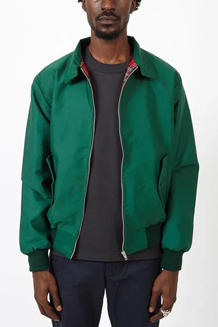 Levoire | Veste Bomber Classique Homme à Doublure Carreaux Vert Vert