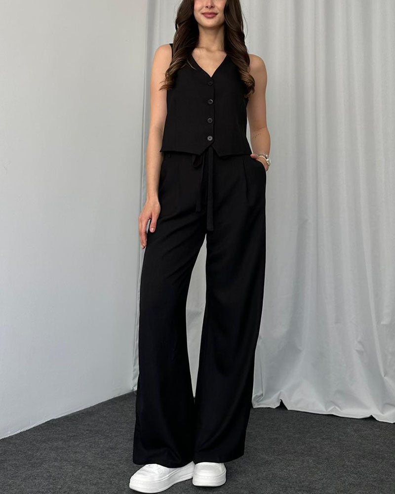 Levoire | Ensemble Sans Manches Avec Pantalon