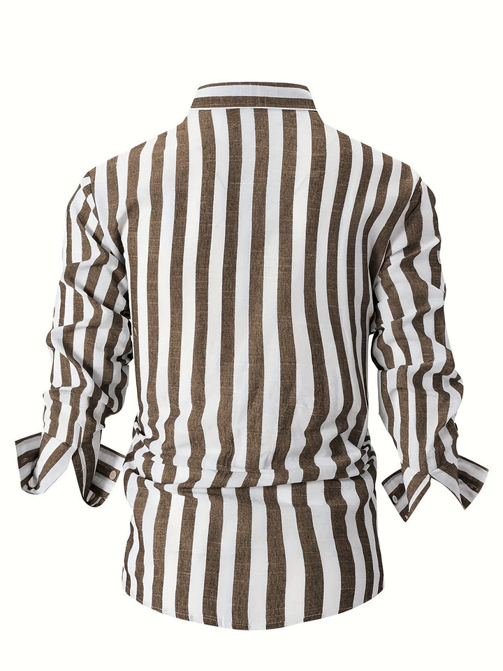 Levoire | Chemise À Manches Longues Rayée Pour Homme