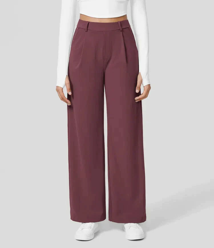 Levoire | Pantalon Palazzo Évasé Taille Haute Pour Femmes