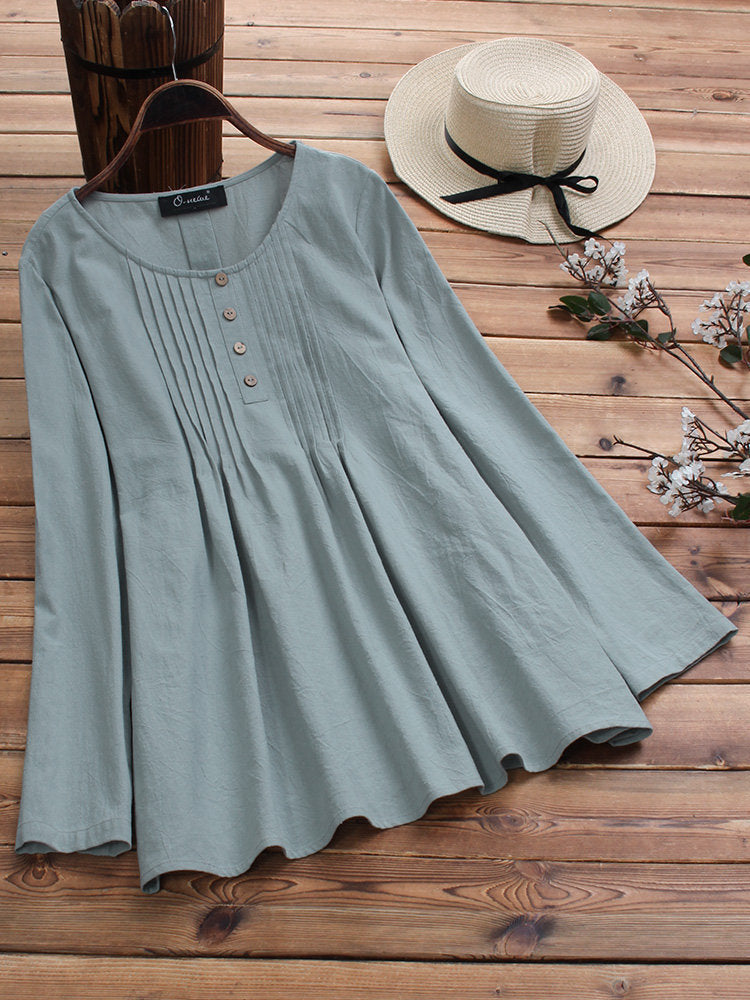 Levoire | Chemise En Coton Et Lin Vert