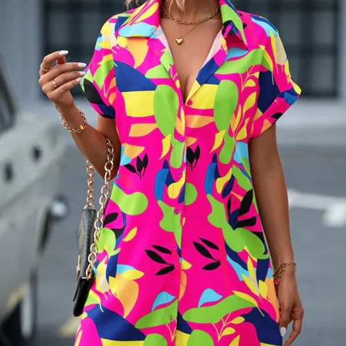 Levoire | Robe Chemise Colorée Pour Jours Ensoleillés