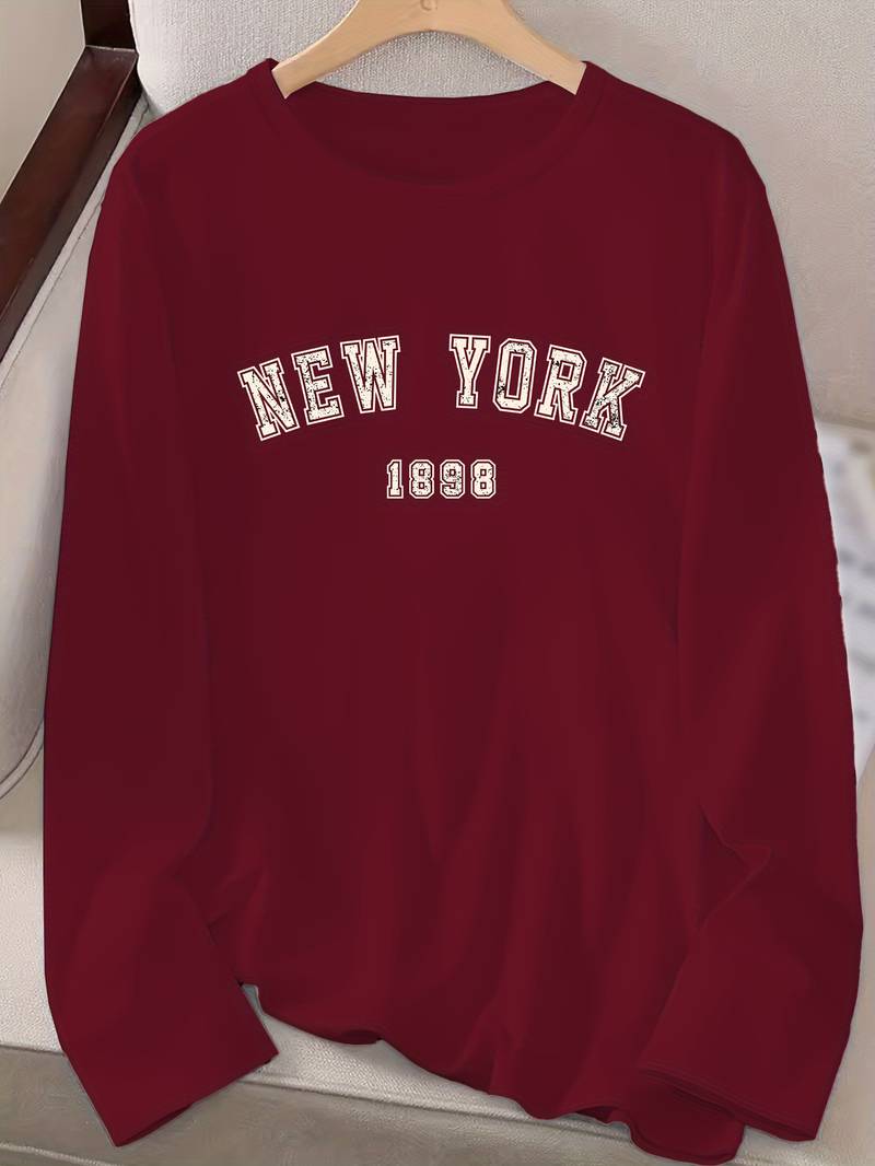 Levoire | T-Shirt À Col Rond Avec Impression New York