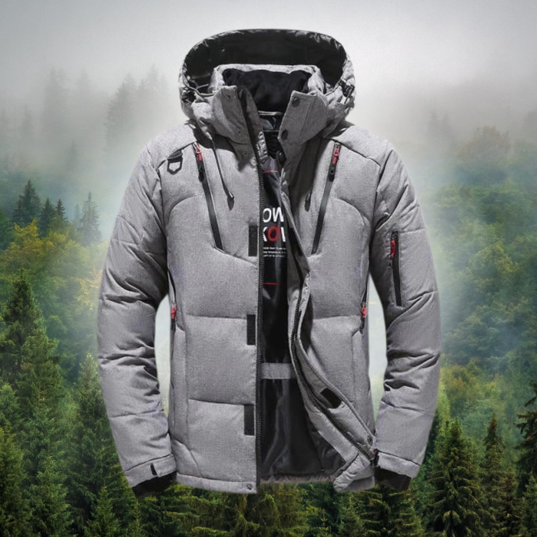 Levoire | Parka Avec Manchons, Capuche Amovible Gris