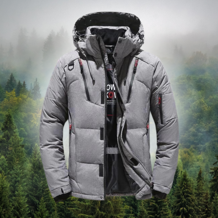 Levoire | Parka Avec Manchons, Capuche Amovible Gris