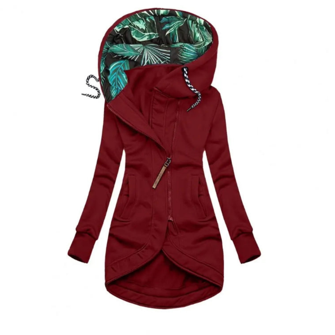Levoire | Veste D'Hiver Avec Capuche Rouge