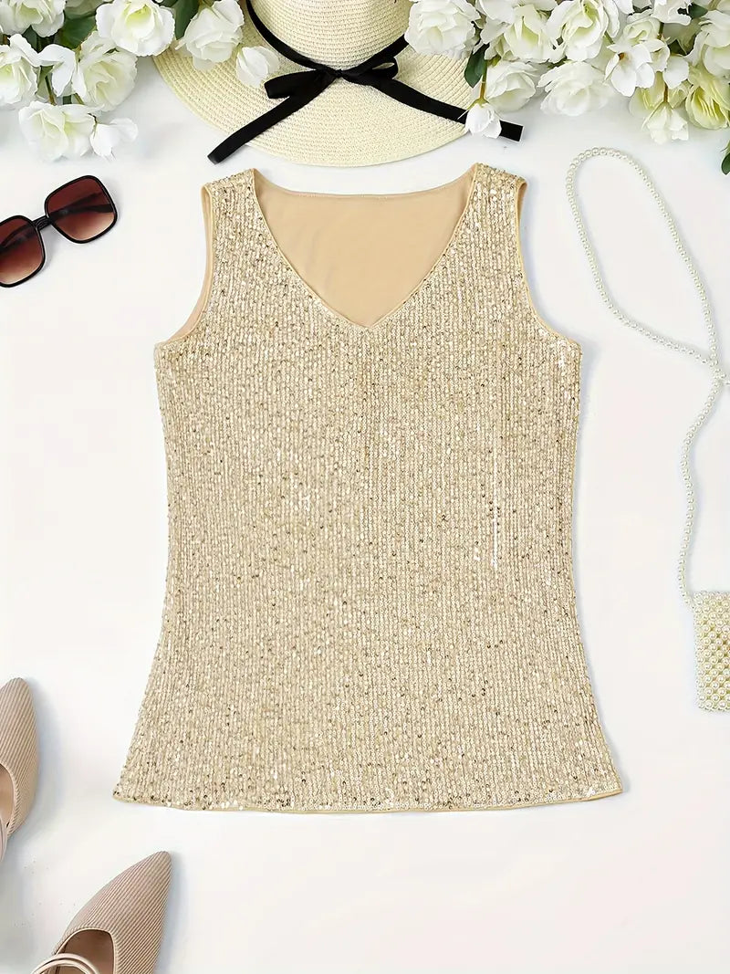Levoire | Haut De Maillot Sans Manches Avec Des Paillettes