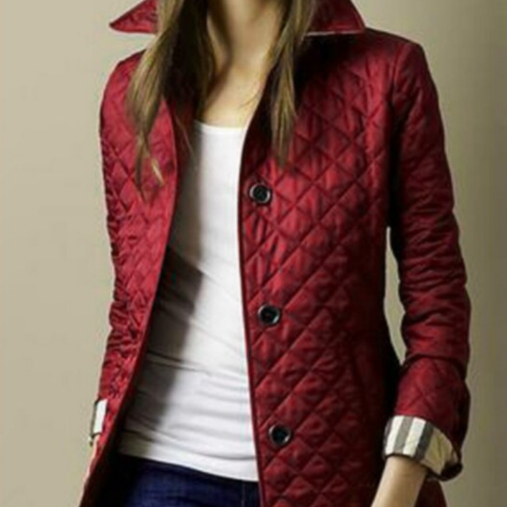 Levoire | Veste Pour Femmes Élégante Matelassée Bourgogne