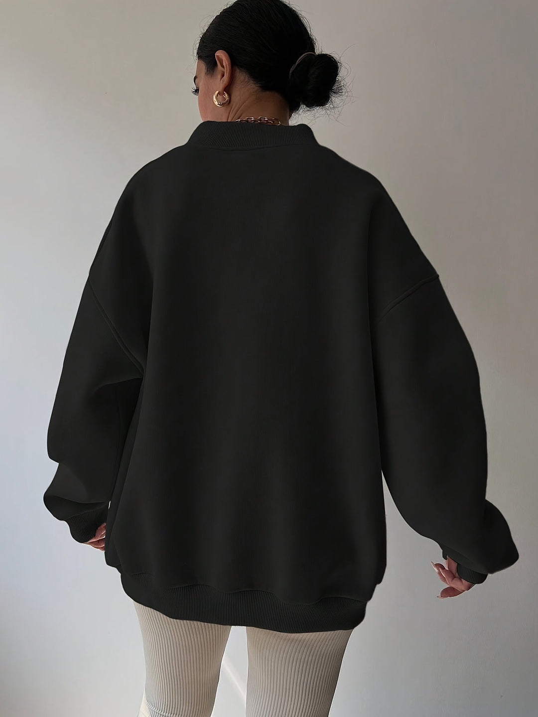 Levoire | Sweatshirt À Col Rond Avec Épaules Tombantes