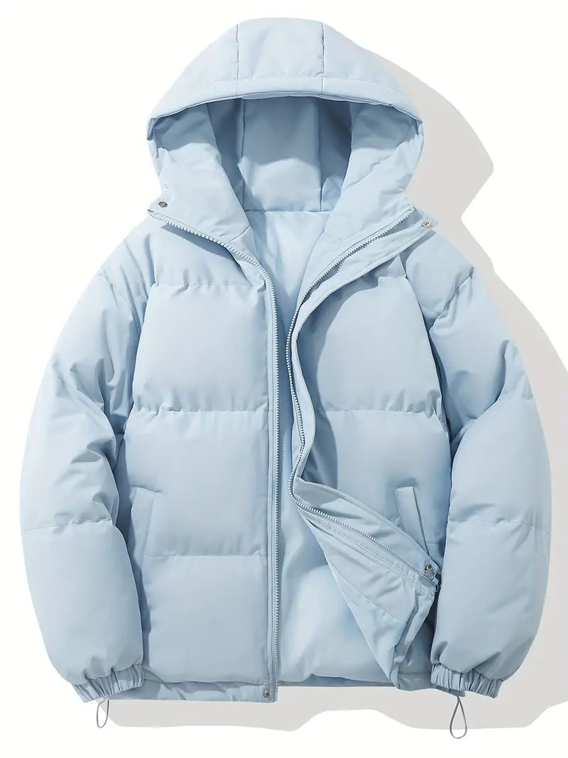Levoire | Veste à capuche chaude classique Bleu clair
