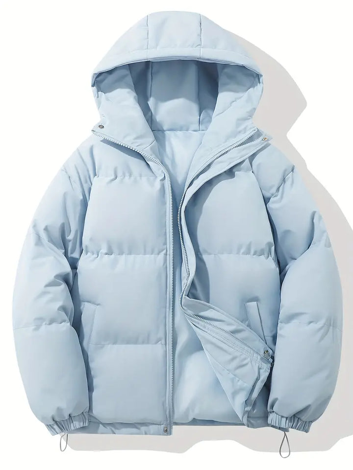 Levoire | Veste à capuche chaude classique Bleu clair