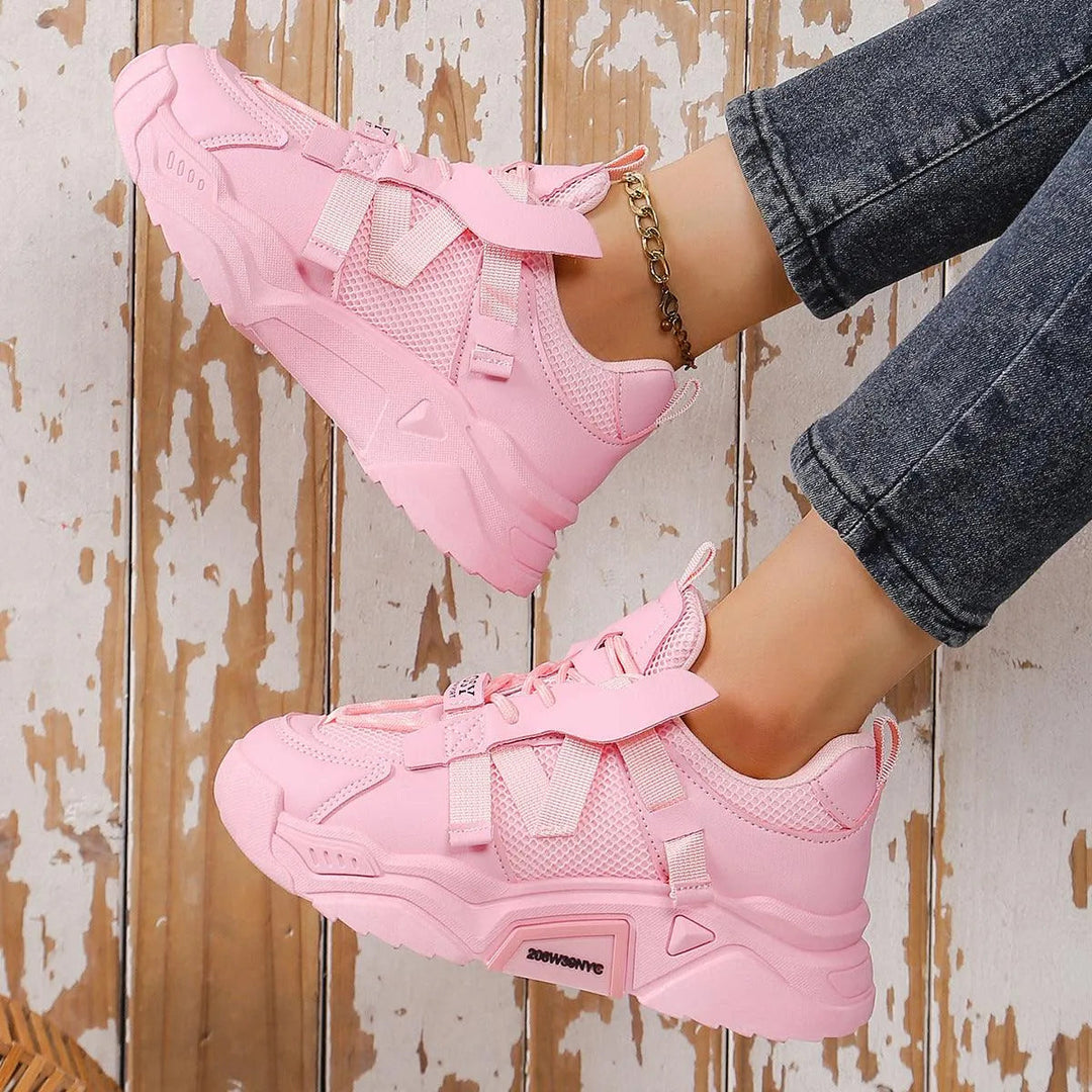 Levoire | Chaussures à surface en mesh avec plateforme Rosa