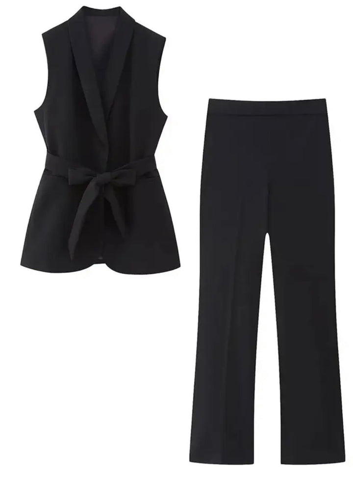 Levoire | Combinaison Sans Manches Avec Ceinture À La Taille