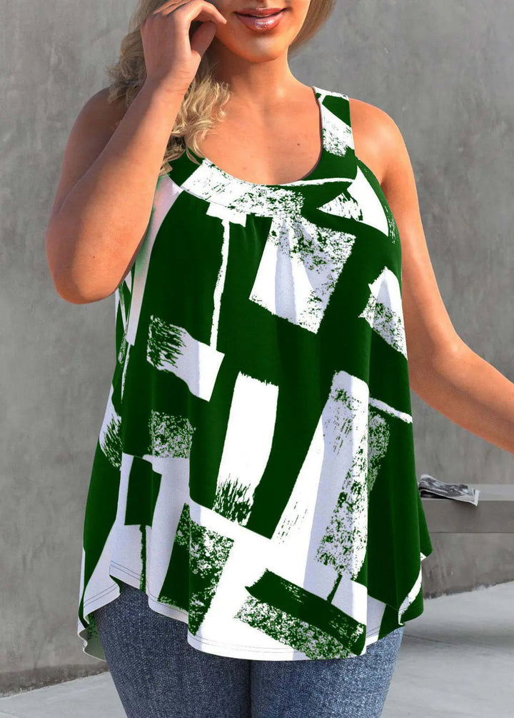 Levoire | Top Rose En Grande Taille - Décontracté Et À La Mode Vert