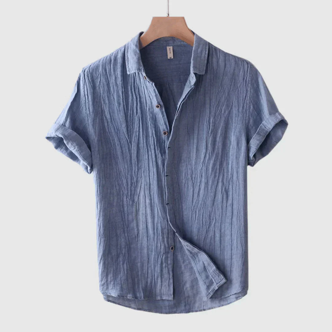 Levoire | Chemise En Lin Bleu