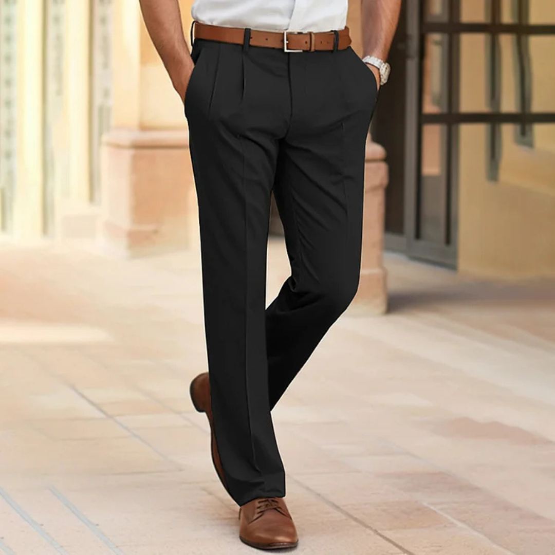 Levoire | Pantalon Élégant Pour Homme Noir
