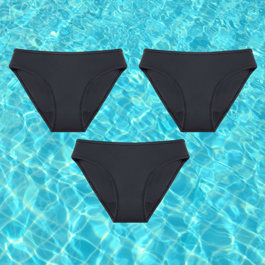 Levoire | Femmes Slip de bikini menstruel Lingerie féminine Vêtements de bain 3 pièces