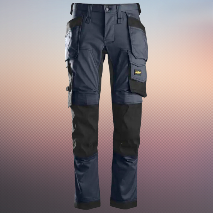 Levoire | Pantalons multifonction confortables avec taille élastique Gris de mer