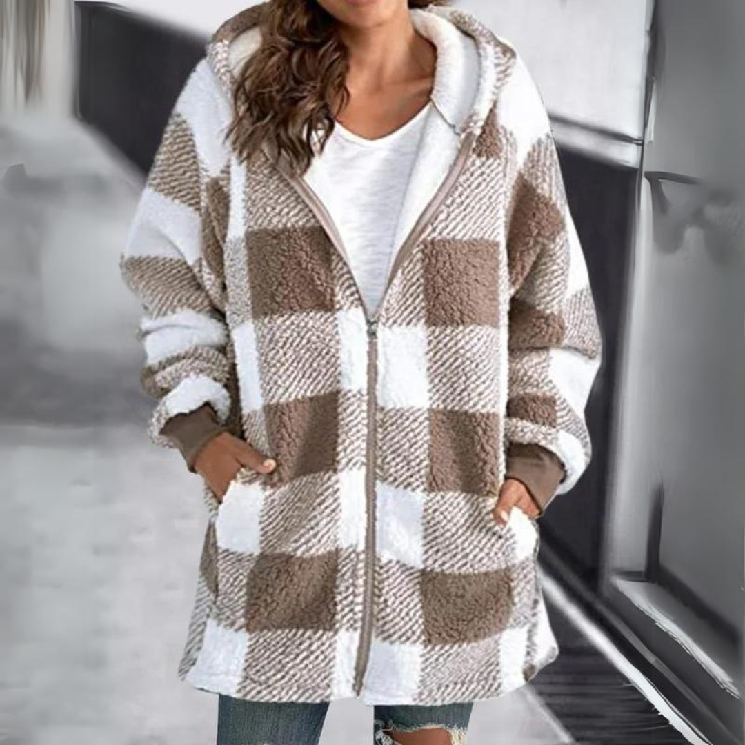 Levoire | Veste D'hiver Surdimensionnée Pour Femmes | Capuche Kaki
