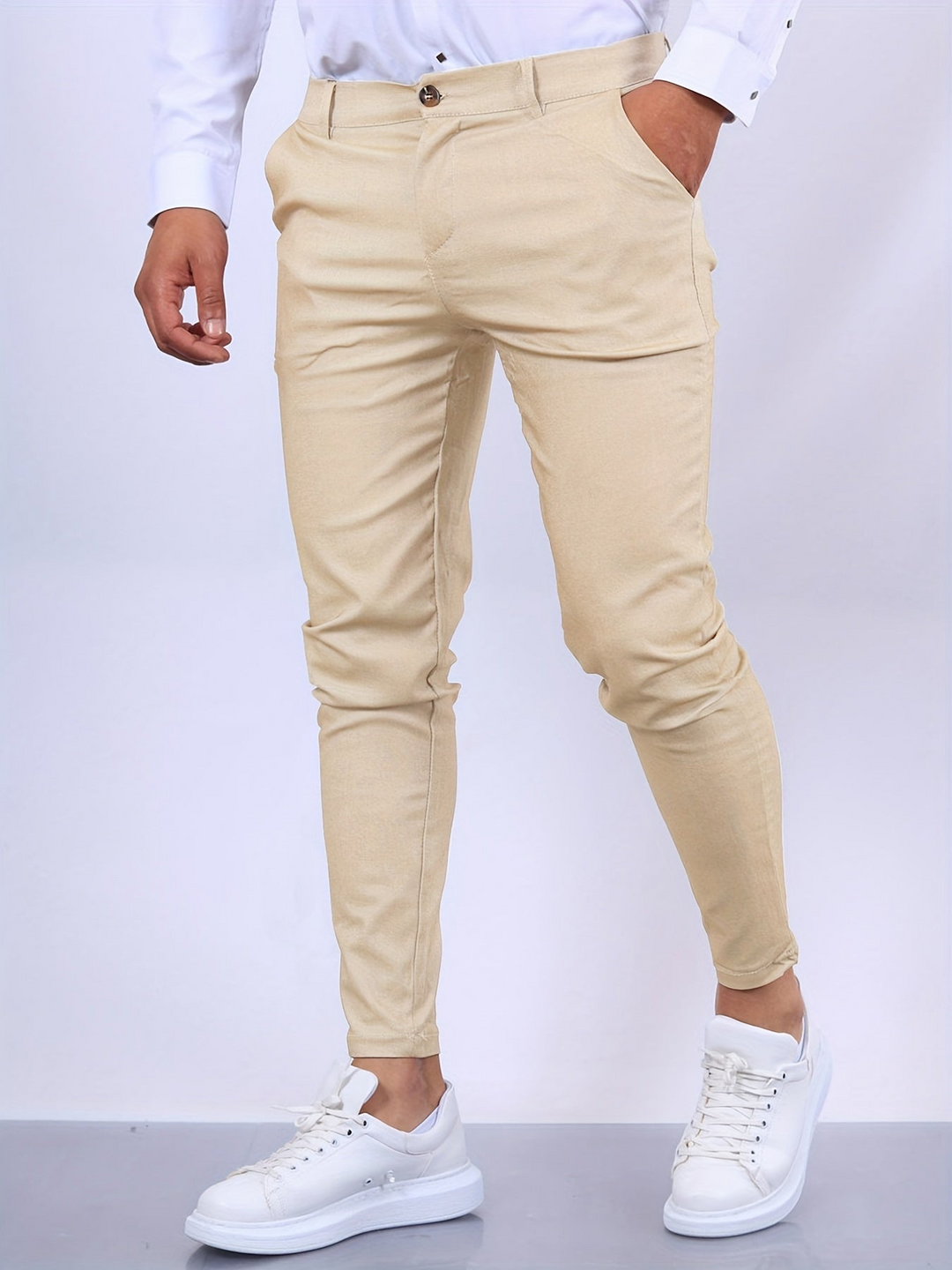 Levoire | Pantalon Chino Élégant pour Hommes, Style et Confort Khaki