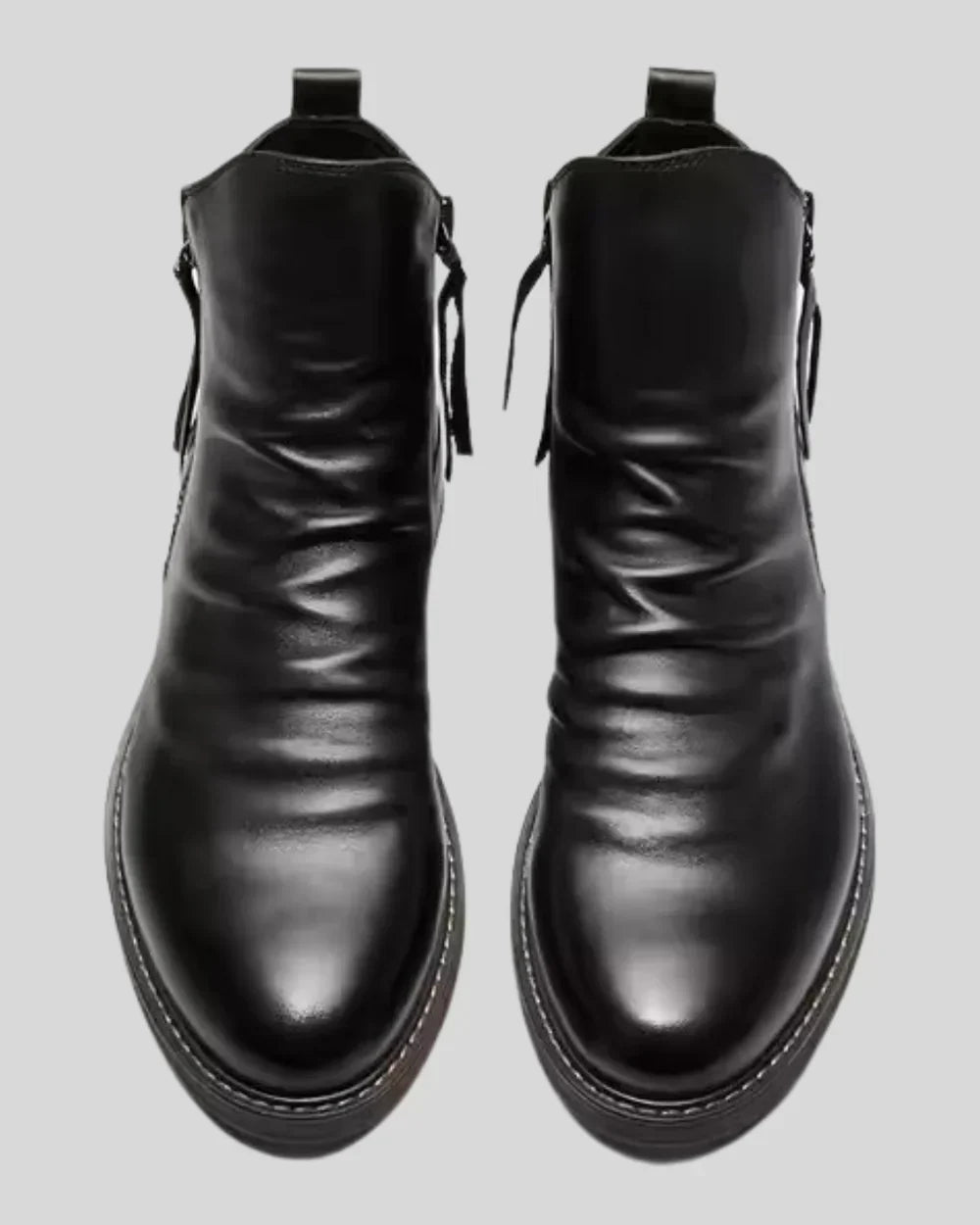 Levoire | Bottes En Cuir Unisexe Avec Fermeture Éclair Latérale