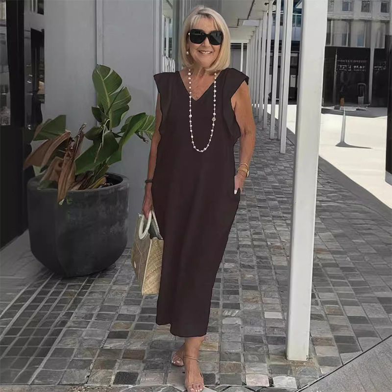 Levoire | Robe De Loisirs En Lin Noir