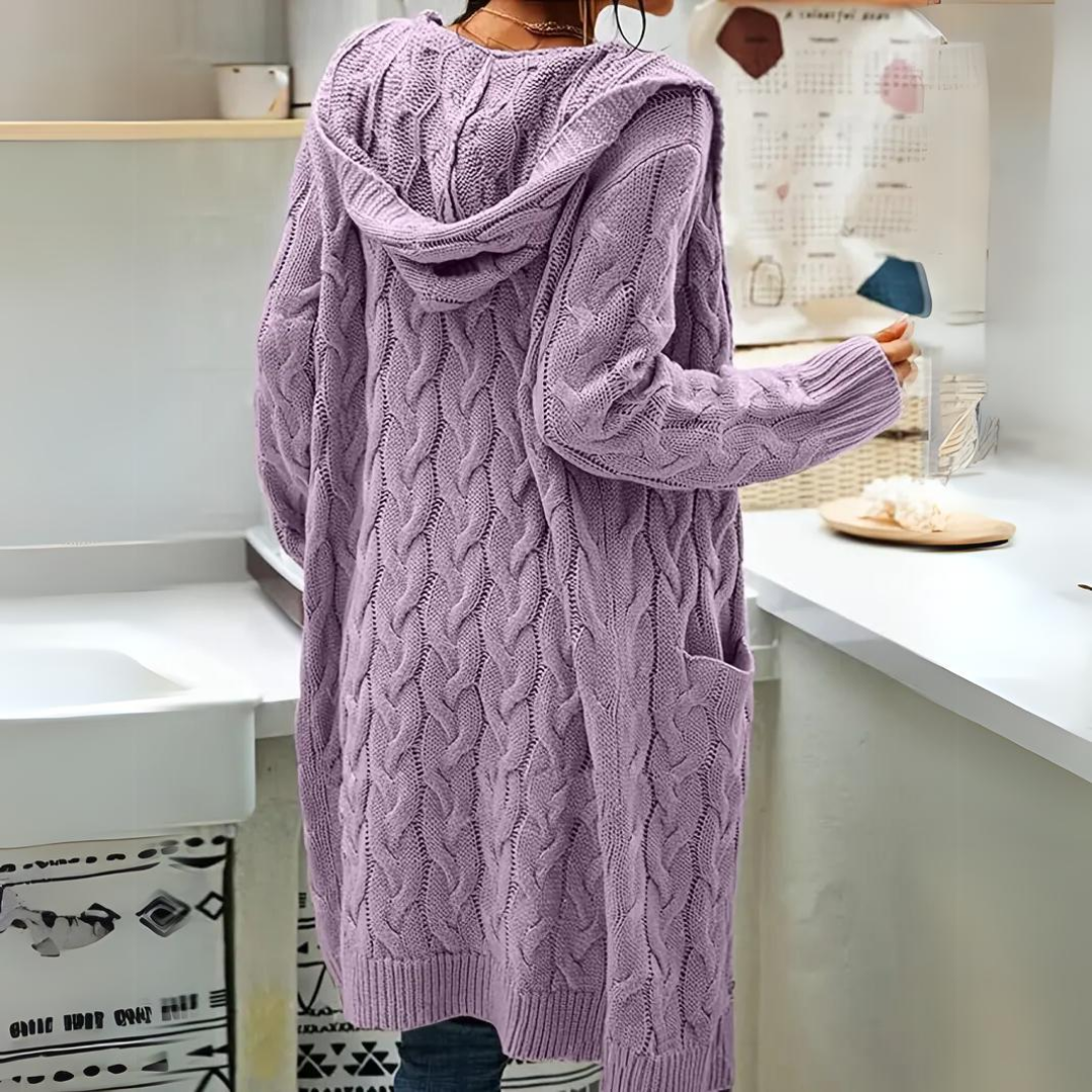 Levoire | Veste À Capuche En Tricot Grande Taille Confortable