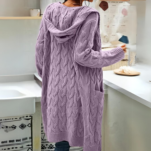 Levoire | Veste À Capuche En Tricot Grande Taille Confortable