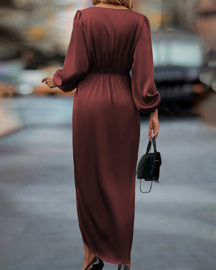 Levoire | Robe femme Robe midi élégante avec décolleté en V