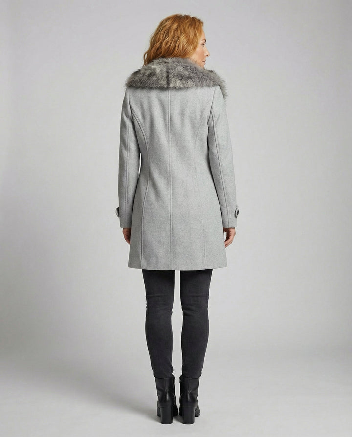 Manteau en fourrure élégant et luxueux pour femmes | Heidi-Mode