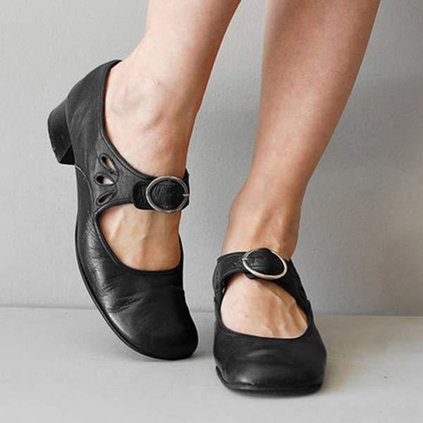 Levoire | Chaussures De Collection Orthopédiques À Bout Rond Noir