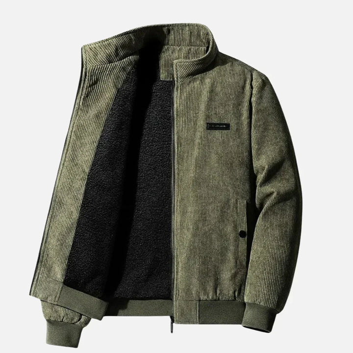 Levoire | Veste Cordura Avec Doublure Sherpa Vert olive