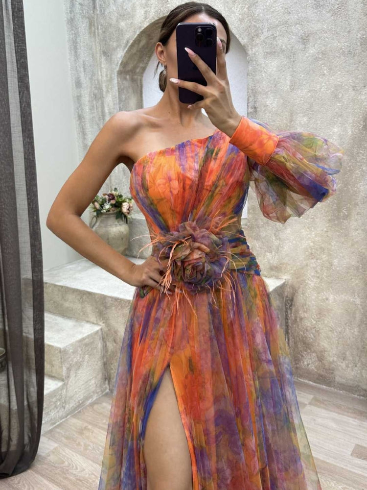 Levoire | Une Épaule Fluide Maxi Robe