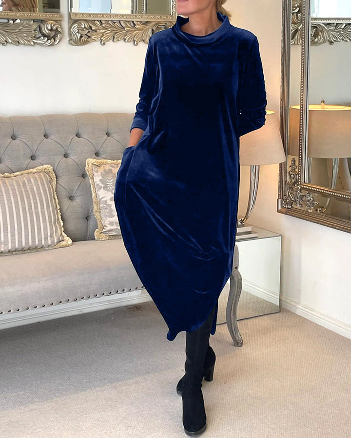 Levoire | Robe en velours stylée avec poches